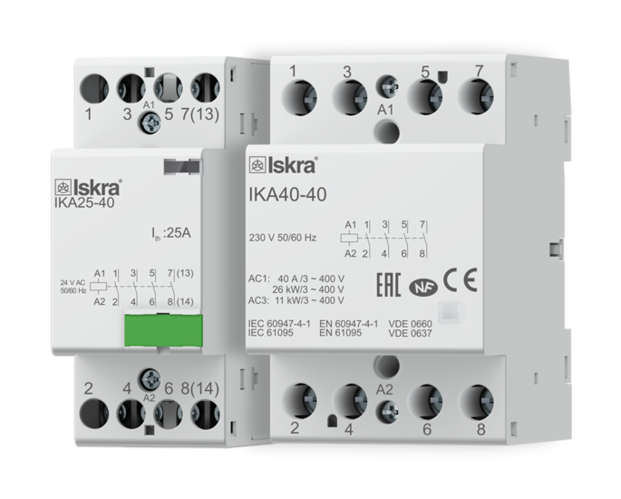 Installation Contactors up to 63 A (IK)