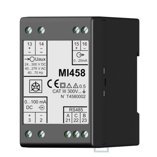 Measuring transducers MI 45x